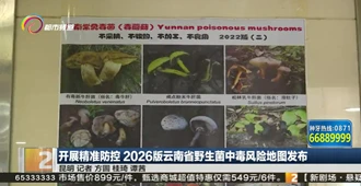 开展精准防控 2026版云南省野生菌中毒风险地图发布